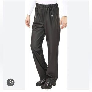 HELLY HANSEN black water proof pants pull on pants size:2XL NEW WITH TAGS